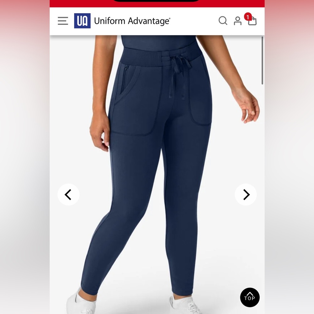 Wonder Wink Women's Deep Blue, Pewter and black scrub leggings 3 for 20!!